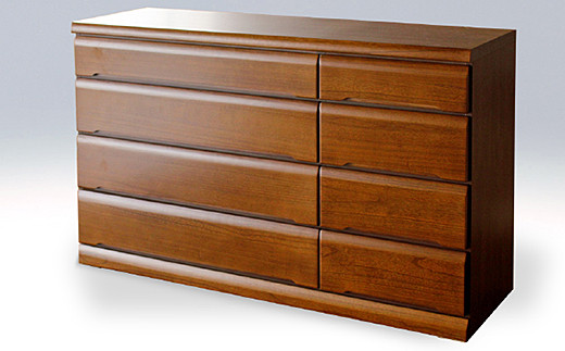 150LC無垢材使用チェスト蓮（BR）【諸富家具】：C193-003