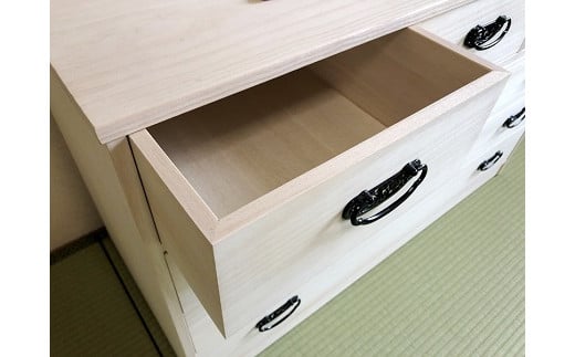 桐たんす 総桐衣裳チェスト HT-100幅5段C：C167-002