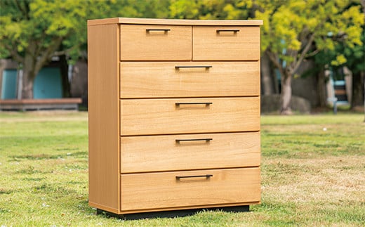 80チェスト5段 オルガ【諸富家具】：C111-008