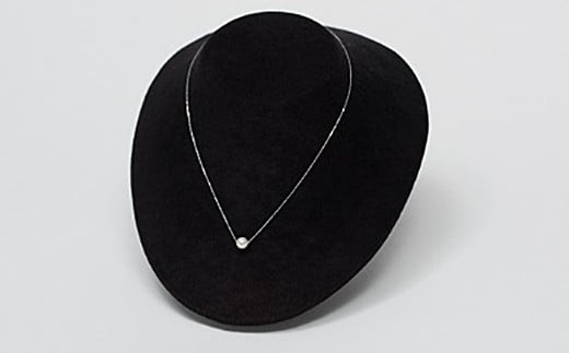 可愛いアコヤパール一粒バーネックレス：B930-004