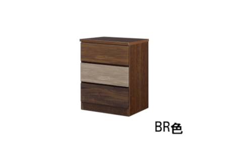 スリムチェスト ワルツ 幅50-3段 隙間収納【諸富家具】：B780-002