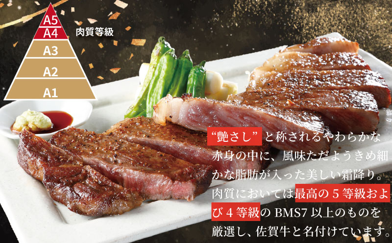 佐賀牛ステーキ（モモ・ロースセット）：B210-028