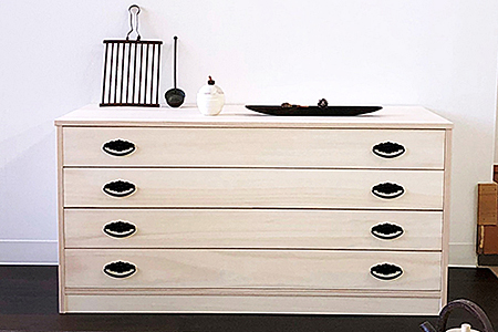 桐たんす 総桐衣裳タンス 4段：C136-002