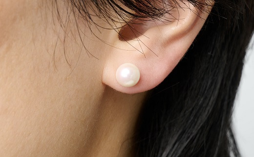 7.5mmアコヤパール直付けピアス：B740-010