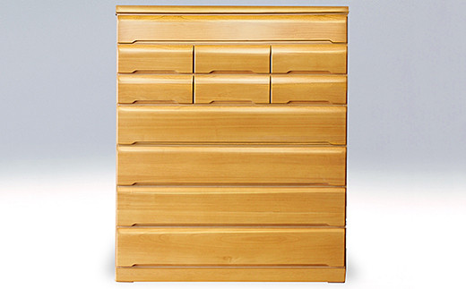 120HC無垢材使用チェスト蓮（NA）【諸富家具】：C251-002