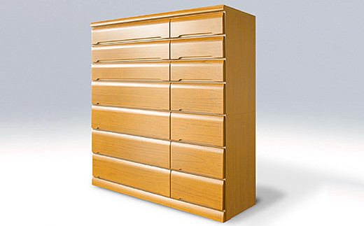 150HC無垢材使用チェスト蓮（NA）【諸富家具】：C285-005