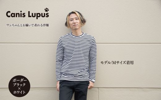 わんちゃんとお揃いで着れる長袖ボーダーTシャツ：B320-004
