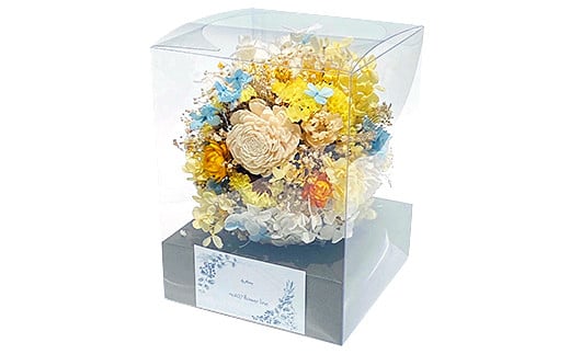 ドライフラワー＆プリザーブドフラワーボール：B180-037