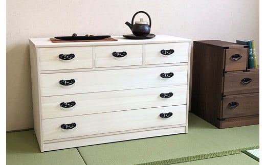 桐たんす 総桐衣裳チェスト HT-100幅4段C：C146-005