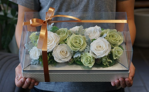 プリザーブドフラワーBOX L：B425-002