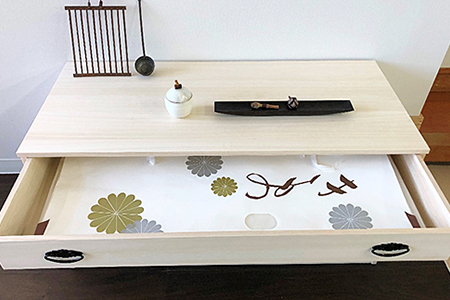 桐たんす 総桐衣裳タンス 6段：C146-007