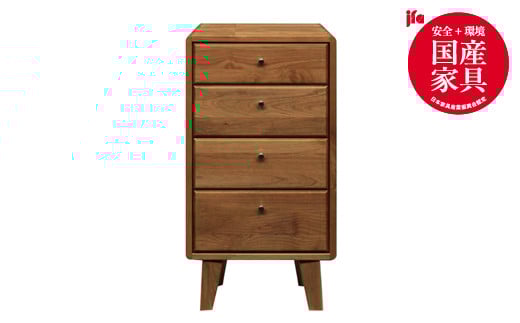 kumukumu42-4段キャビチェスト　WN色【諸富家具】：C217-003