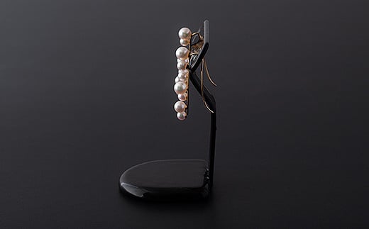 華やかラインアコヤ真珠イヤーカフピアス：C223-002