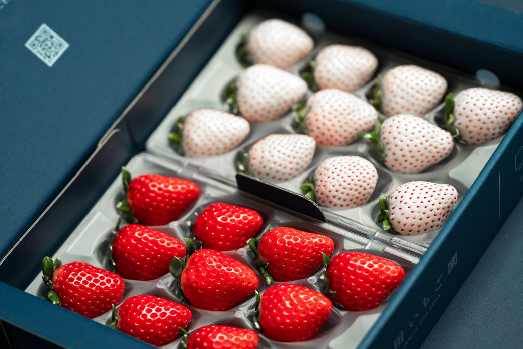 佐賀県産いちご さがほのか＆パールホワイト 紅白セット：B140-008