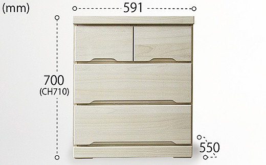 60-3LCD奥深 押入れ収納（白）【諸富家具】：B850-013