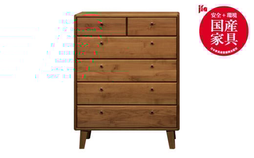 kumukumu85-5段チェスト　WN色【諸富家具】：C399-005