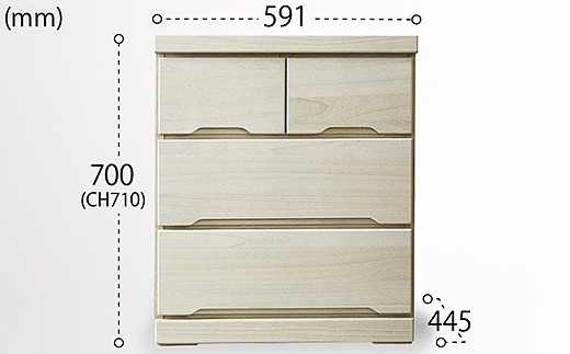 60-3LC収納家具（白）【諸富家具】：B790-003