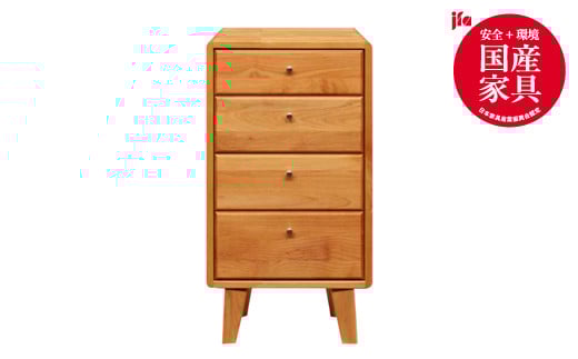 kumukumu42-4段キャビチェスト　クリア色【諸富家具】：C217-002