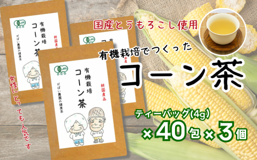 有機栽培 コーン茶（3個セット）：B210-004