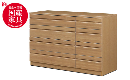 ノーツ 120-4段チェスト ハンドナチュラル色【諸富家具】：C327-002