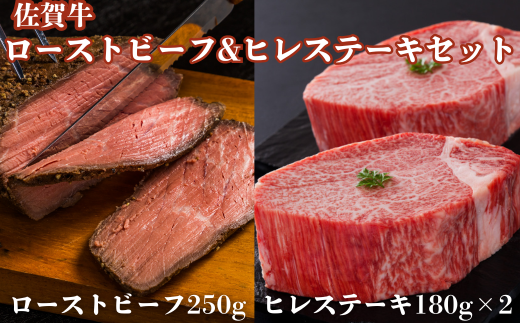 佐賀牛炭火焼ローストビーフ・佐賀牛ヒレステーキセット：B465-002