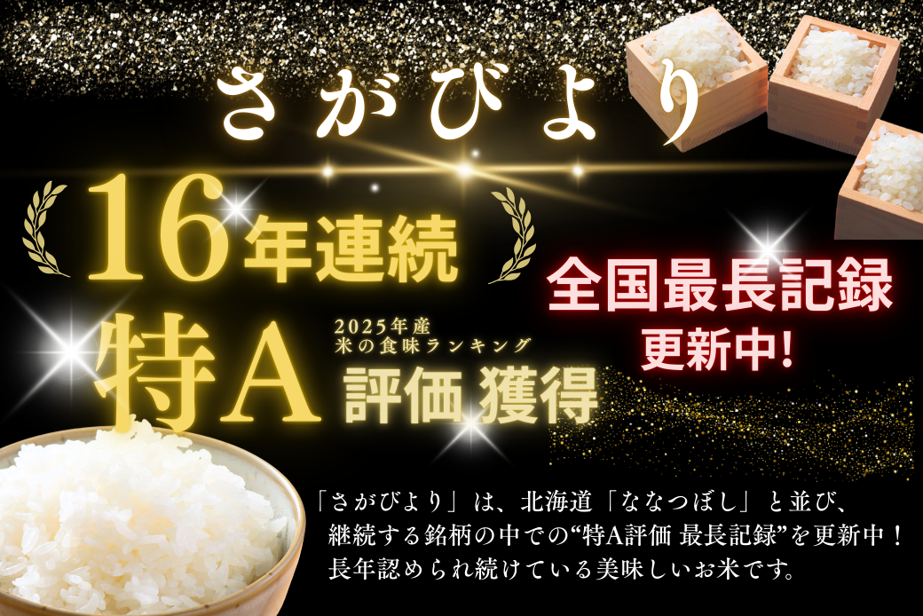 五つ星お米マイスターが厳選！【無洗米】さがびより 2kg（真空パック）：B110-058