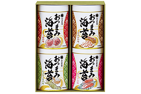 山本海苔店 おつまみ海苔 4缶詰合せ：B145-013