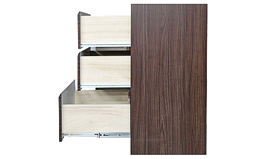 75幅サニタリー隙間収納（BR）【諸富家具】：C166-002