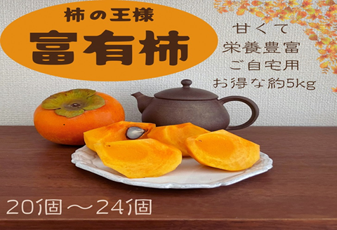 富有柿 ご自宅用 約5kg：B140-002