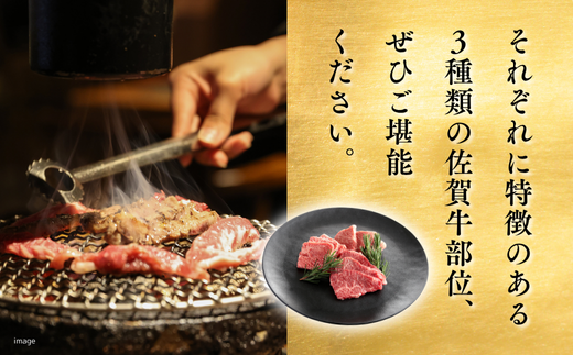 佐賀牛 焼肉セット（特上） ロース 肩ロース 上モモ 各200g×3P（計600g） 黒毛和牛 牛肉 ブランド牛：B265-002