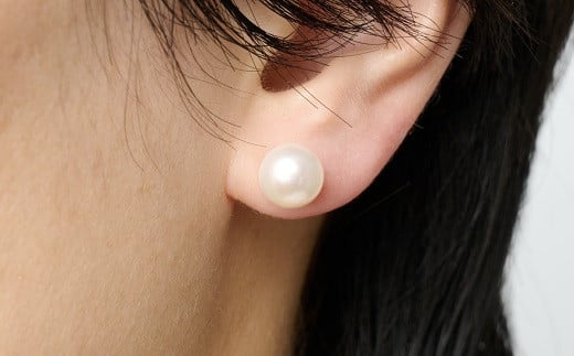 8.5mmアコヤパール直付けピアス 真珠 パール アクセサリー ピアス シンプル：B930-005