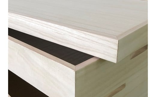 桐たんす 総桐着物収納4段キャスター付 KR-4CM：B690-002