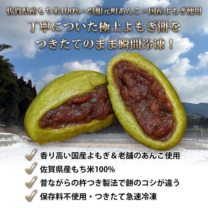 よもぎ餅（粒あん入り）8P：B135-020