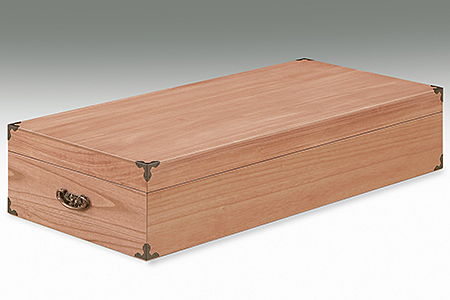 桐たんす 柿渋染め総桐着物収納ケース1段：B650-006