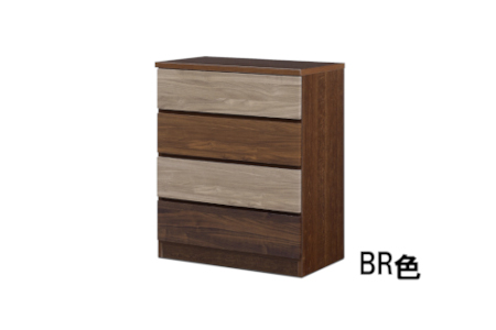 スリムチェスト ワルツ 幅70-4段 隙間収納【諸富家具】：C124-006