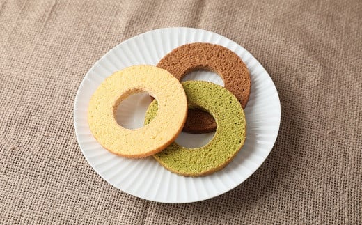 グルテンフリー!!自家米こめこのバウムクーヘンセット：B130-033