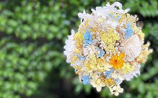 ドライフラワー＆プリザーブドフラワーボール：B180-037