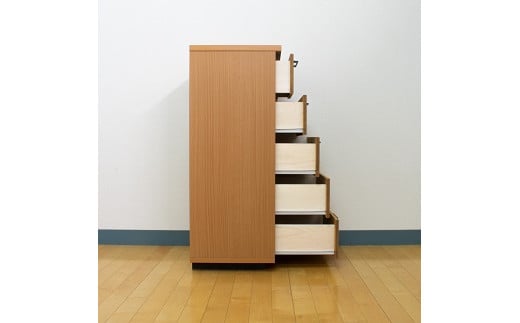 80チェスト5段 オルガ【諸富家具】：C111-008