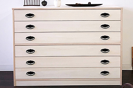 桐たんす 総桐衣裳タンス 6段：C146-007