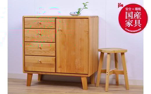 kumukumu80リビングボード　クリア色【諸富家具】:C317-001