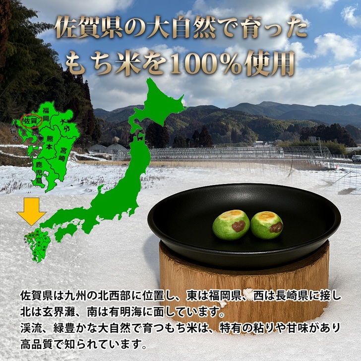 よもぎ餅（粒あん入り）8P：B135-020