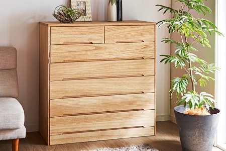 桐たんす 総桐タンス ヤマブキ6段NA：C216-006