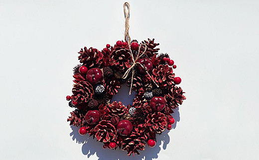 【定期便4回】ドライフラワーリース：B690-001