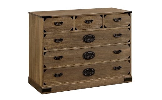 桐たんす 総桐民芸タンス日和 100幅4段：C247-004