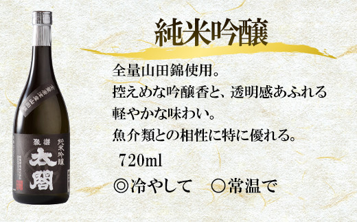 唐津地酒太閤 香味のバランスに特別に優れた中汲み大吟醸酒と深みのある味わいの純米吟醸酒 720ml各1本(計2本) 日本酒贅沢セットB-2