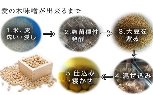 無添加生味噌 700g×4袋セット (合計2.8kg) 愛の木 大豆