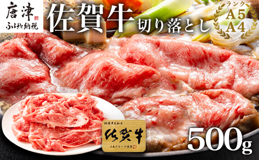 佐賀牛切り落とし 500g (佐賀牛ウデ モモ バラ肉のいずれか) すき焼き しゃぶしゃぶ ギフト「2023年 令和5年」