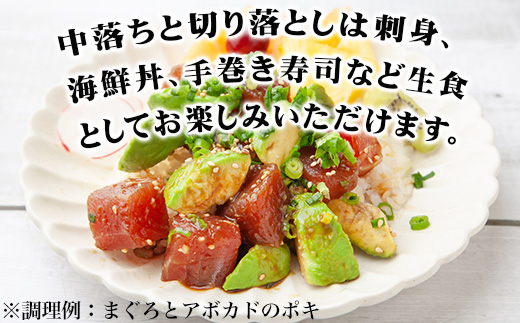 生食用 国産 黒まぐろ中落ち・切り落としセット 各約500g (合計約1kg) マグロ 鮪 刺身 さしみ 魚 魚介 海鮮 海産物