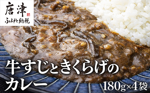 牛すじときくらげのカレー 180g×4袋(合計720g) レトルト カレー 簡単調理