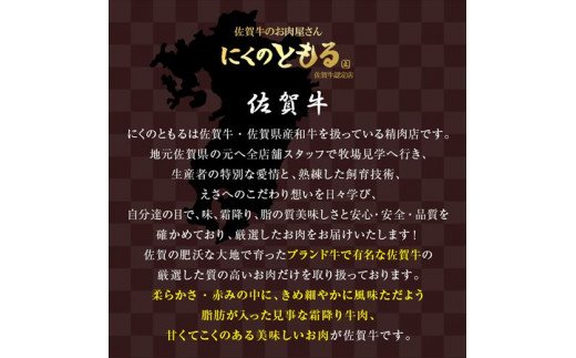 【8月中の発送】佐賀牛希少部位100g×6種類(合計600g) にくのともる厳選 焼肉用 A5～A4等級 食べ比べ ギフト キャンプ「2024年 令和6年」